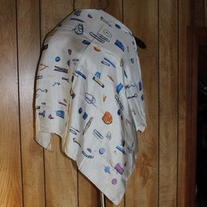 vintage silk scarf by riviera